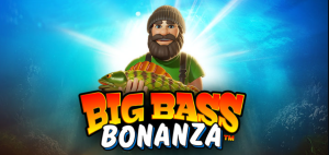 Recurso de giros grátis ativado no Big Bass Bonanza com símbolos de peixes e multiplicadores.