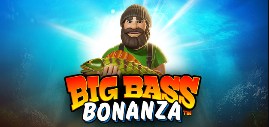 Recurso de giros grátis ativado no Big Bass Bonanza com símbolos de peixes e multiplicadores.