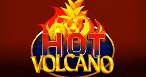 Hot Volcano com gráficos vibrantes de lava e vulcão.